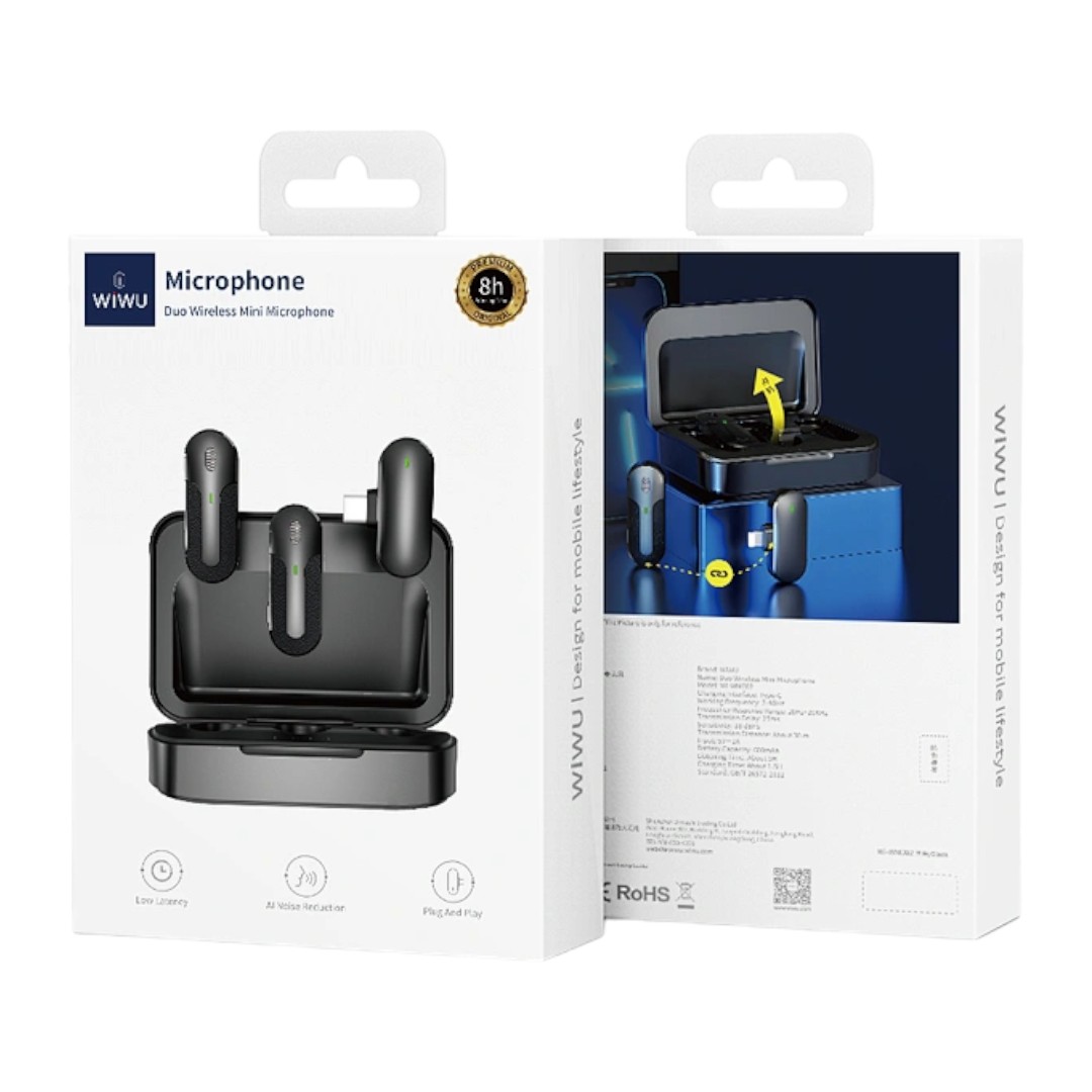 WiWU Duo Wireless Mini Microphone WM002